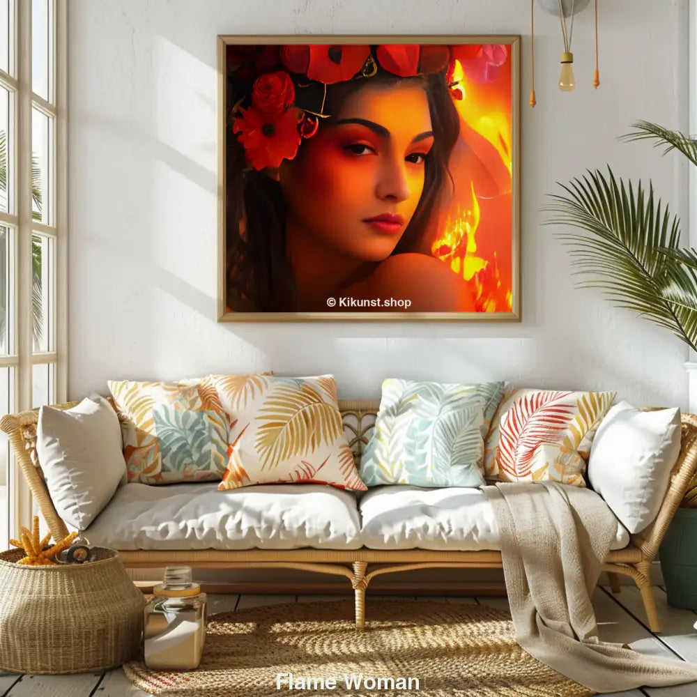 Flame Woman – AI Art