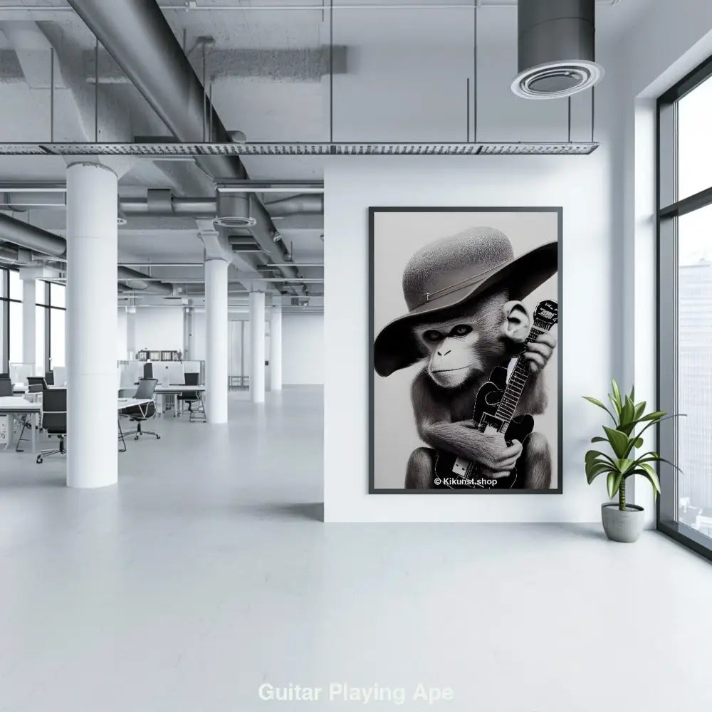Guitar Playing Ape – AI Art