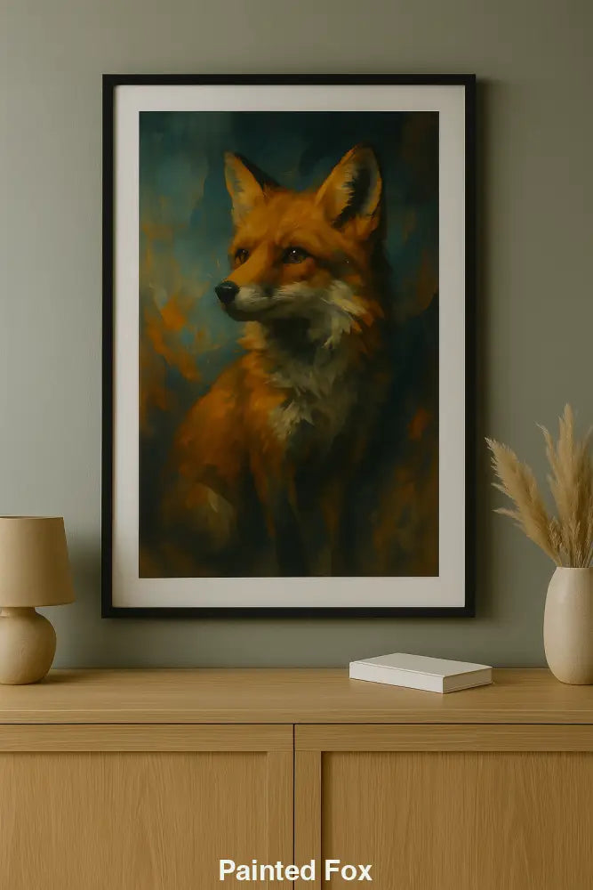 Painted Fox – AI Art