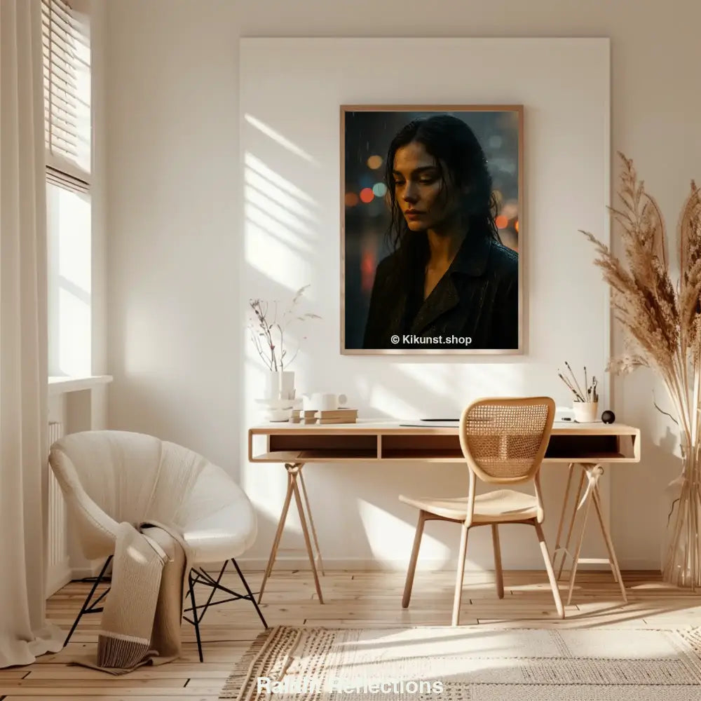 Rainlit Reflections – AI Art
