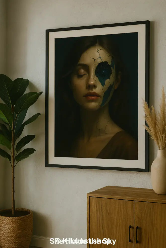 She Holds the Sky – AI Art