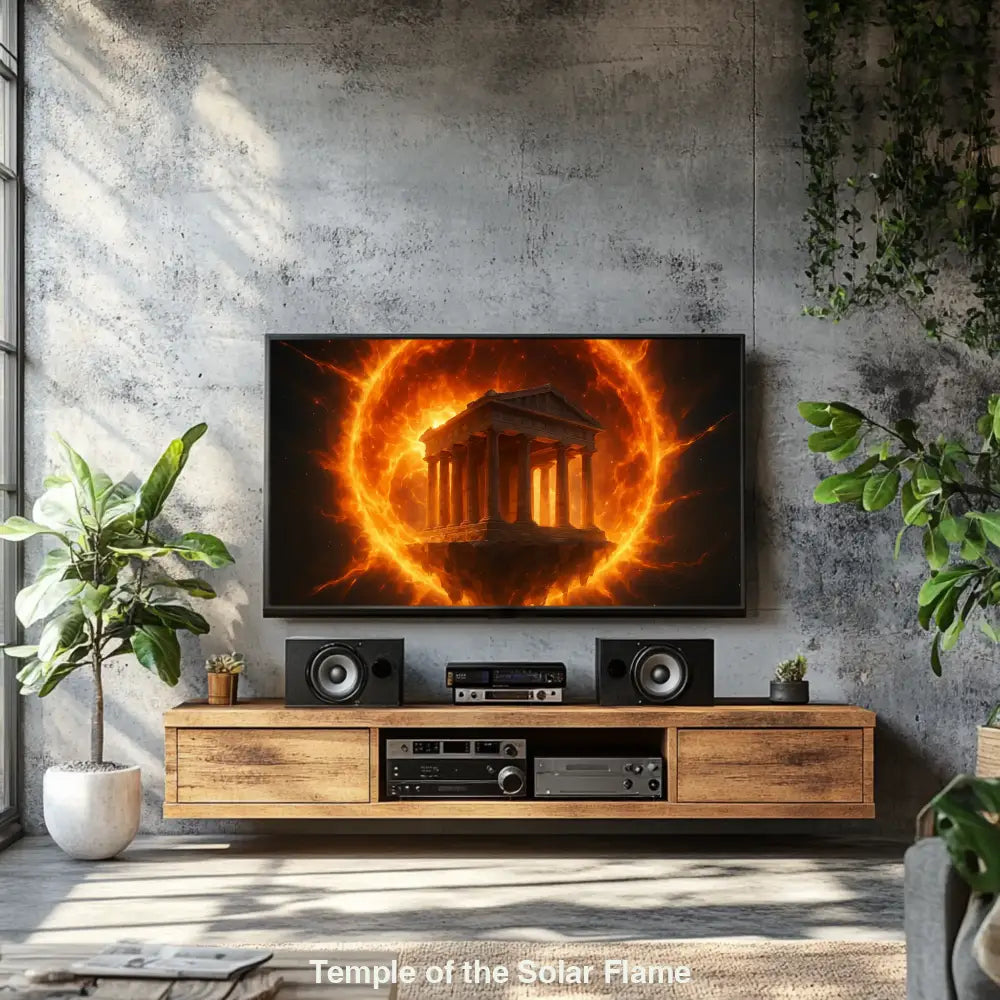 Temple of the Solar Flame – AI Art