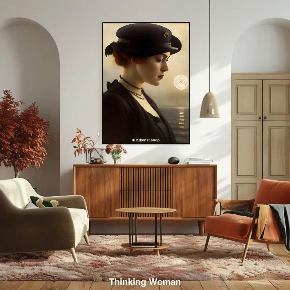 Thinking Woman – AI Art