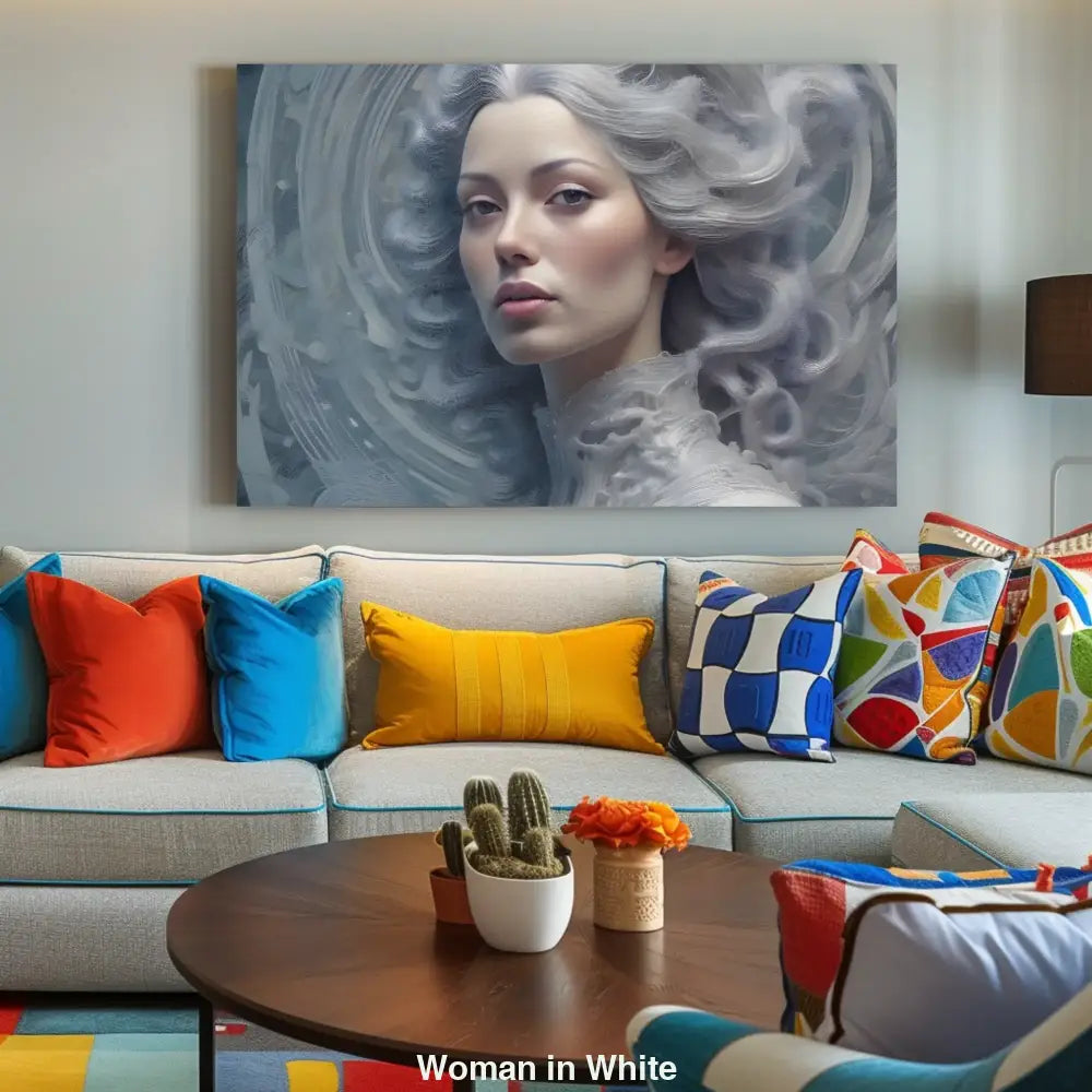 Woman in White – AI Art
