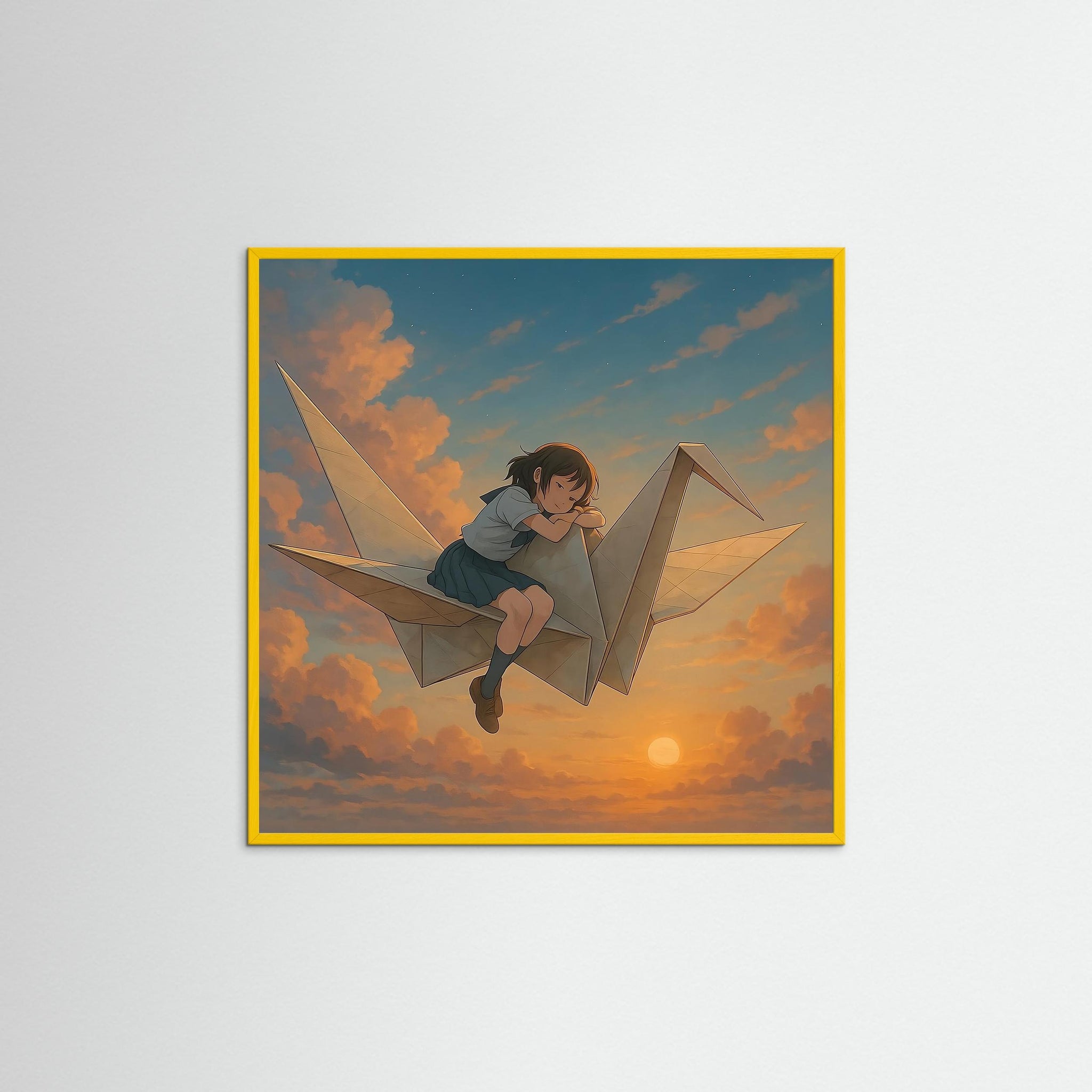 Dreams on Paper Wings – AI Art (Print)