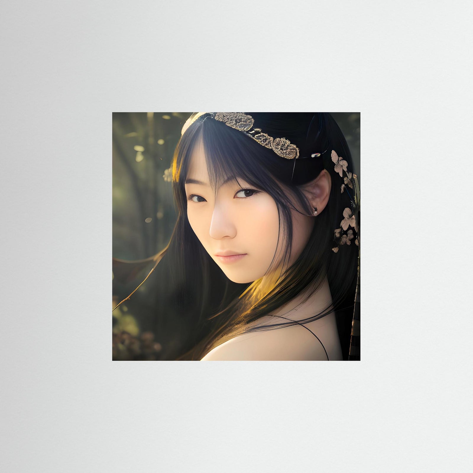 Golden Glance – AI Art (Print)