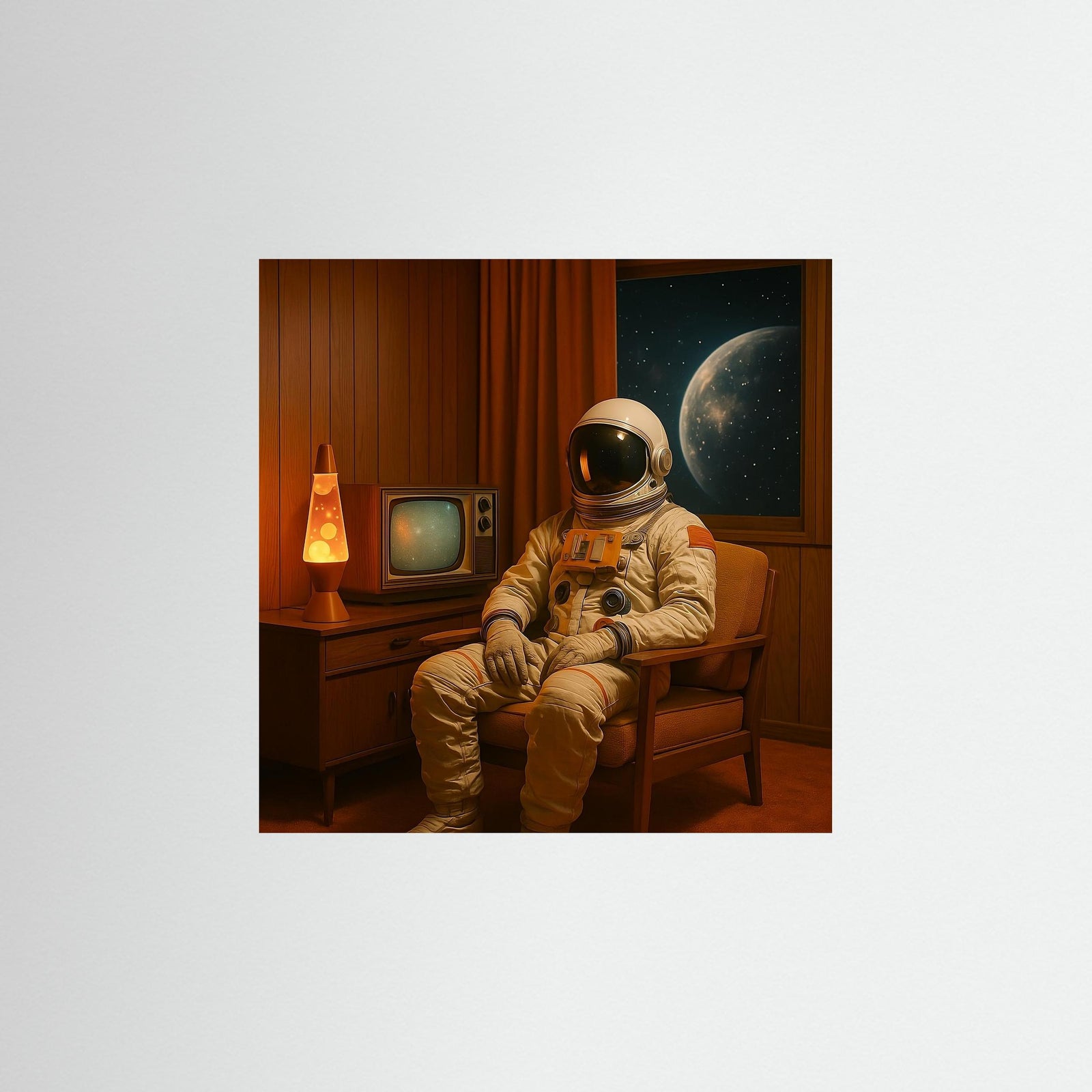 Cosmic Isolation – AI Art (Print)