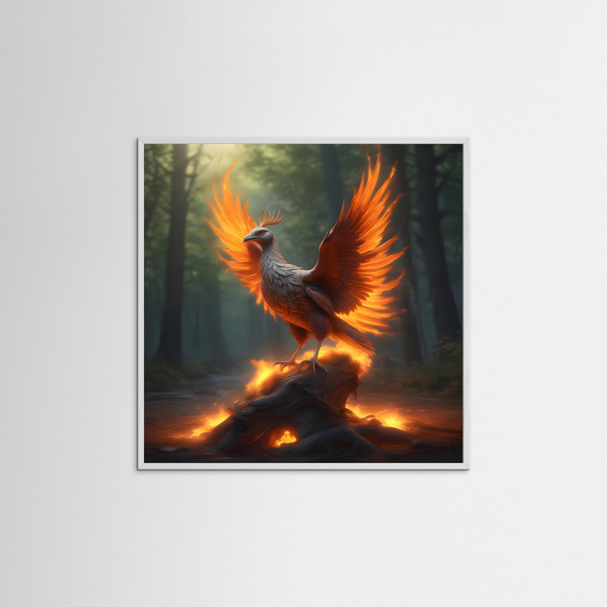 Burning Wings – AI Art (Print)