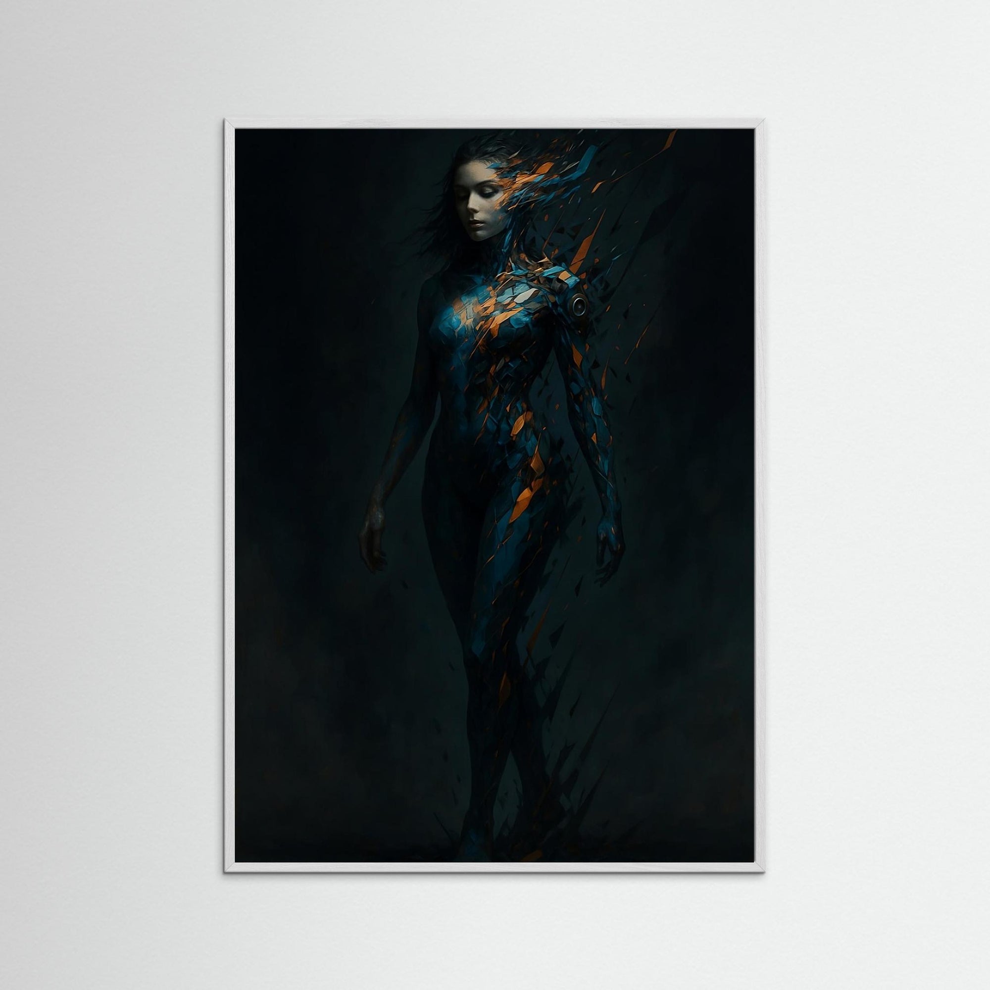 Cybernetic Fragment – AI Art (Print)