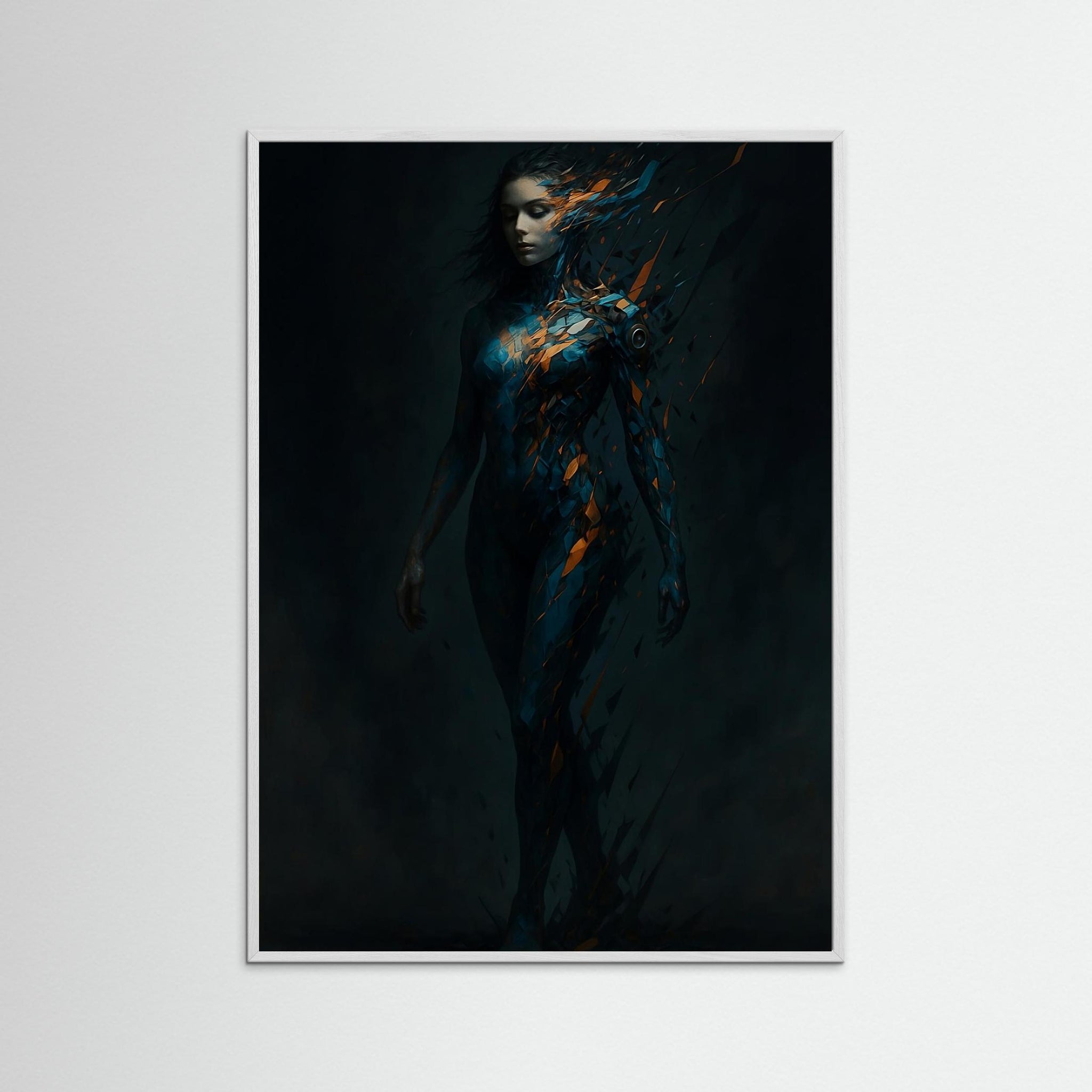 Cybernetic Fragment – AI Art (Print)