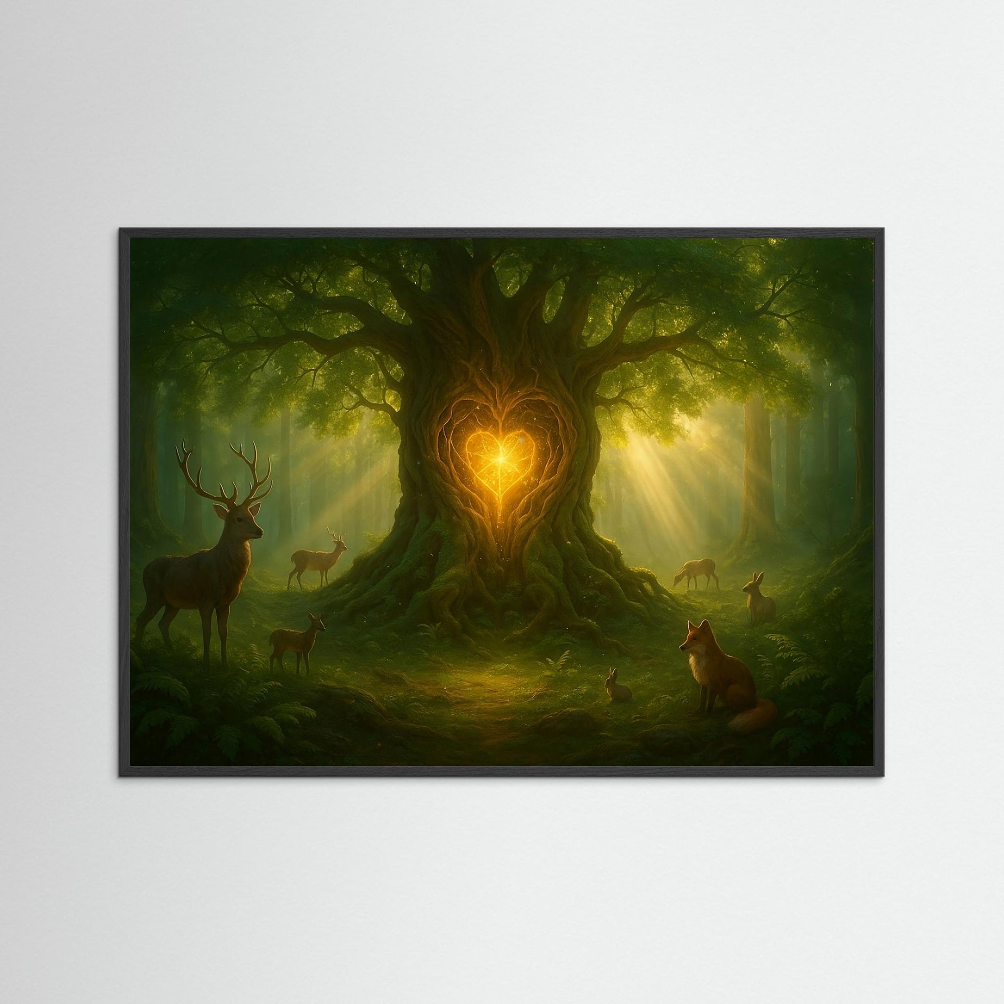 Heart of the Forest – AI Art (Print)