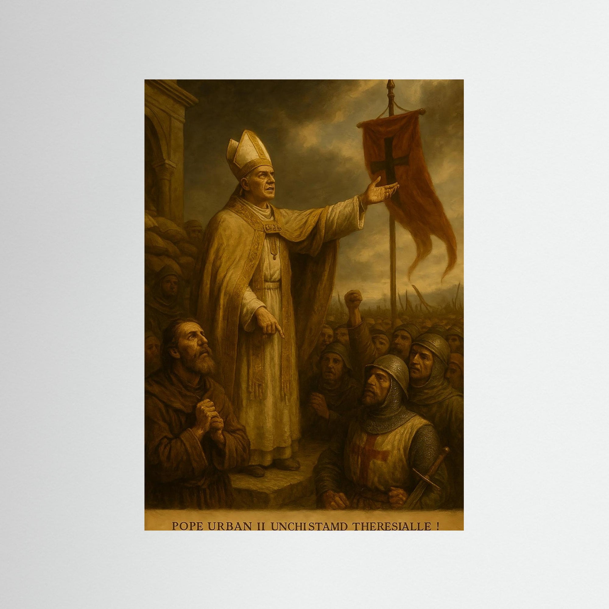 First Crusade Call – AI Art (Print)