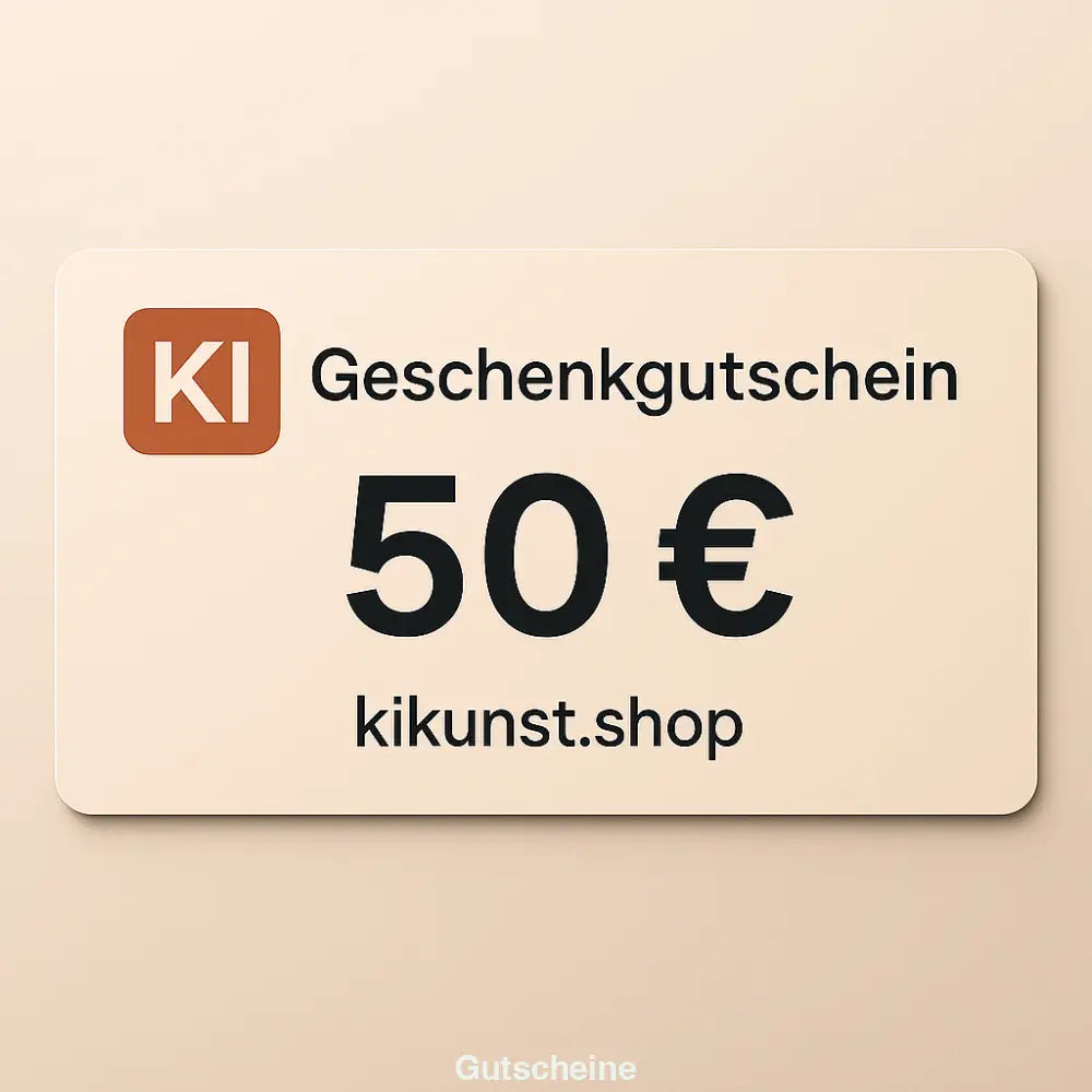 Gutschein 50 € – digitaler Wertgutschein von Kikunst.shop