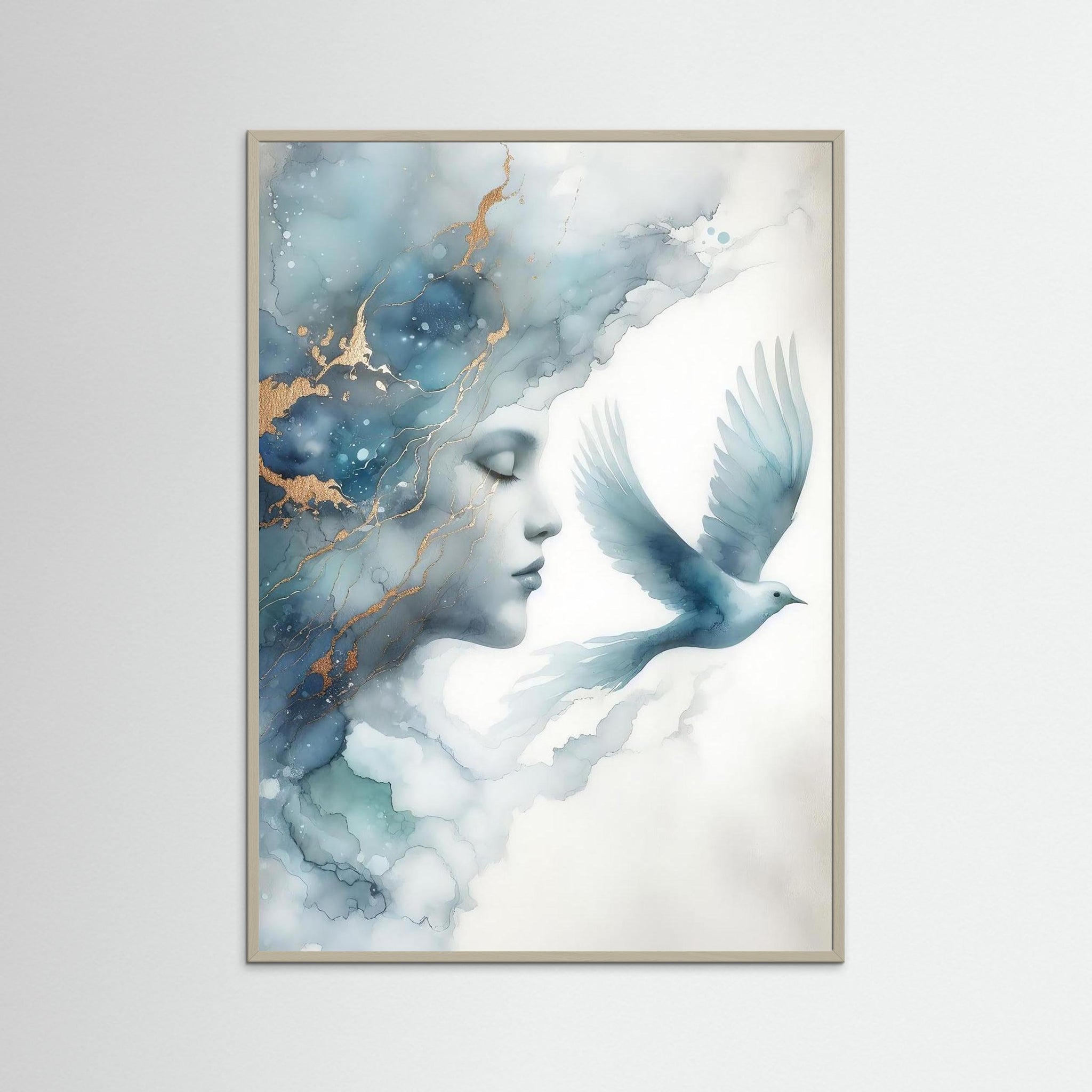 Soft Wings – AI Art (Print)