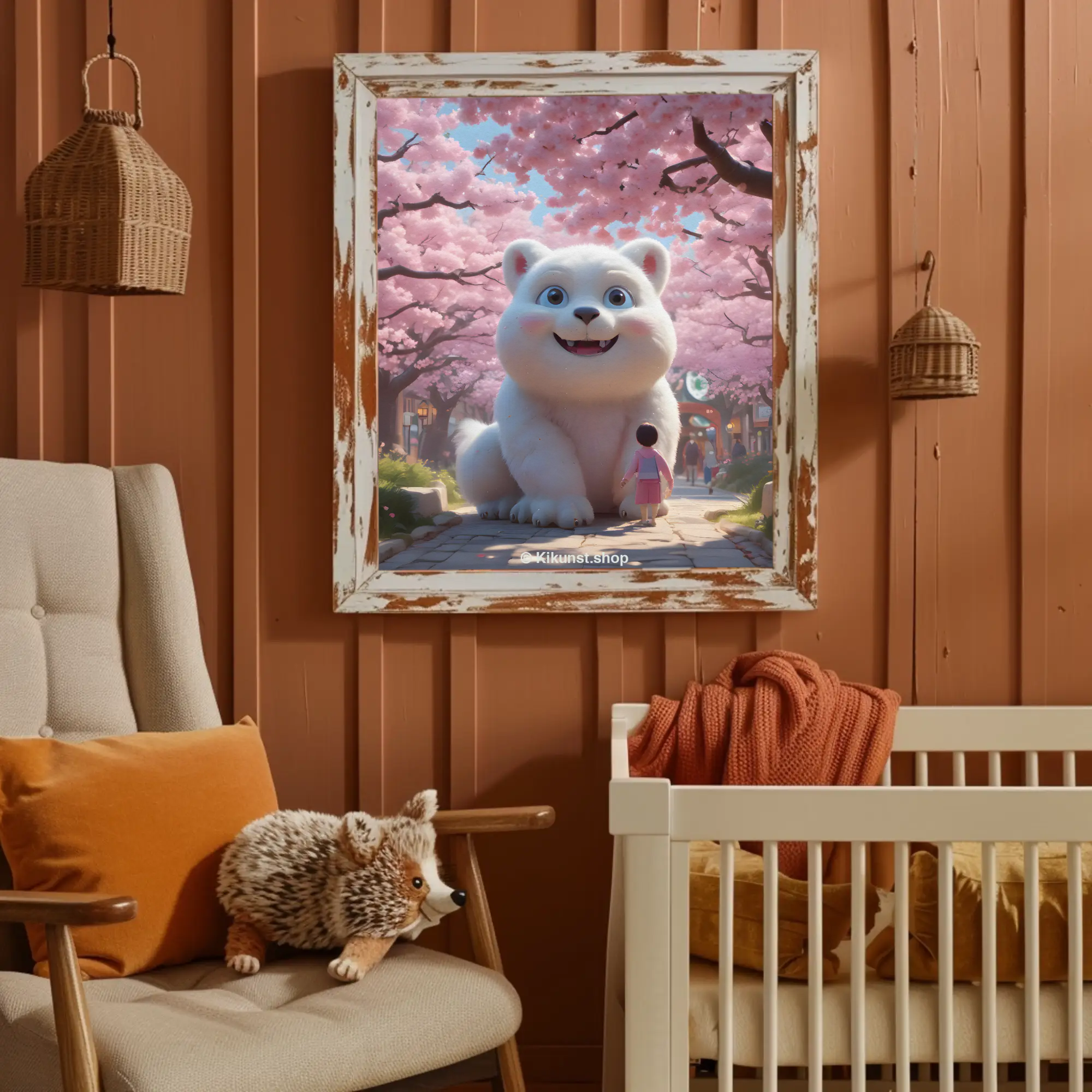 Cherry Blossom Guardian – Fine Art Print
