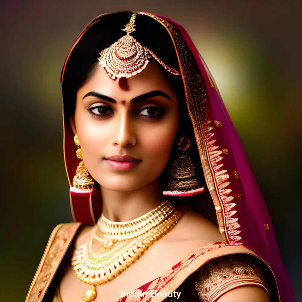 Porträt einer indischen Frau in traditioneller Kleidung – KI-generiertes Bild mit kultureller Eleganz und Tiefe.