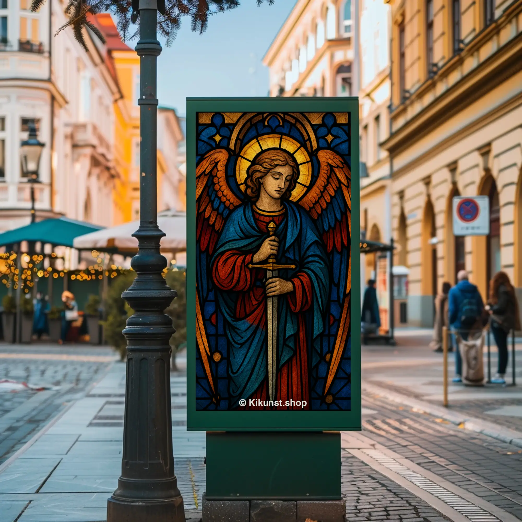Porträt mit klarer Struktur als Fine Art Print in moderner Umgebung