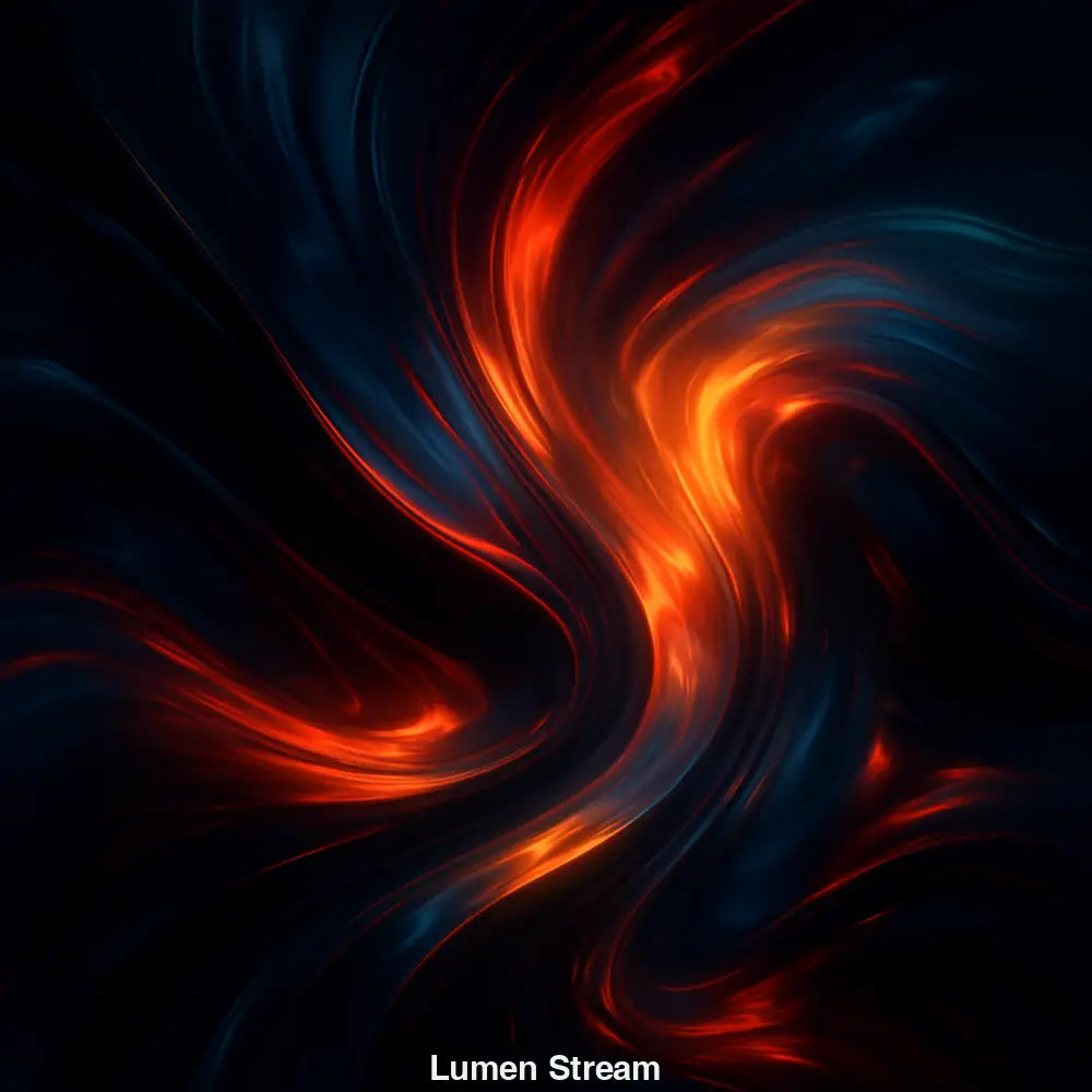 Fließende rote und blaue Lichtströme auf dunklem Hintergrund in abstrakter Bewegung