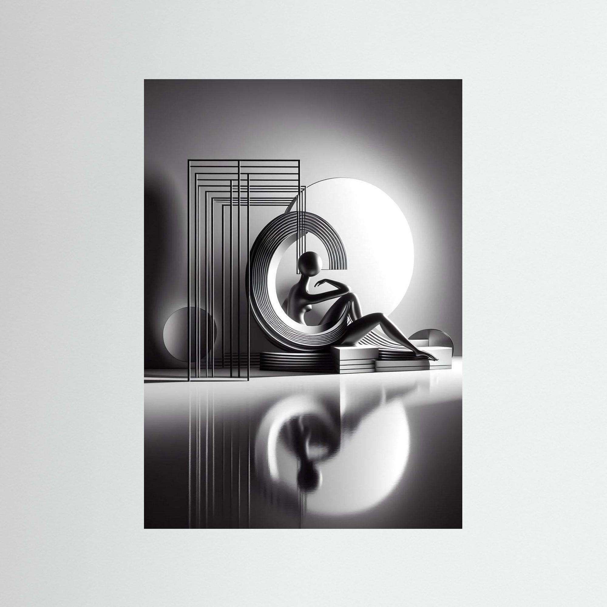 Resting in Circles – AI Art (Print)