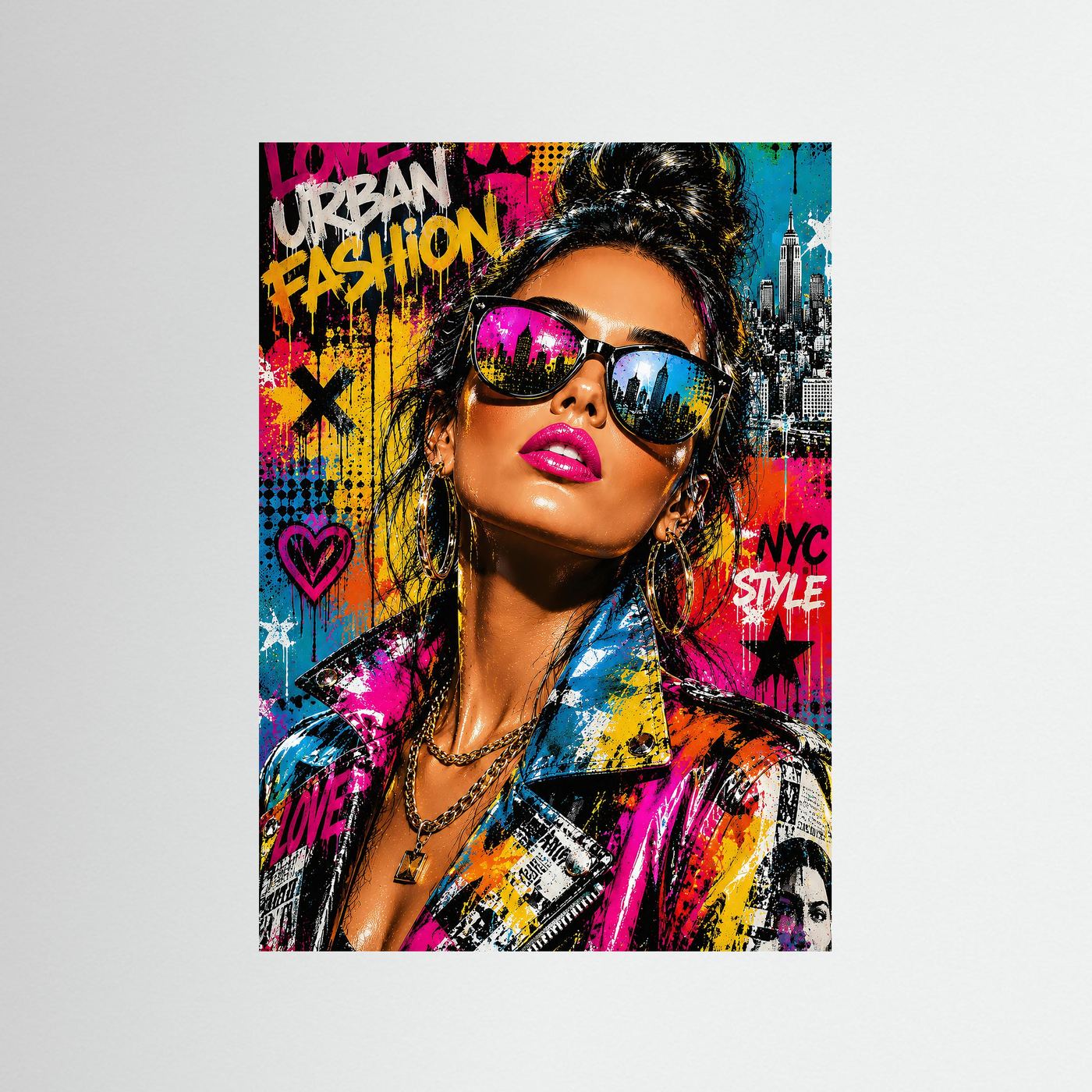Kunstdruck "Urban Pulse" ohne Rahmen.