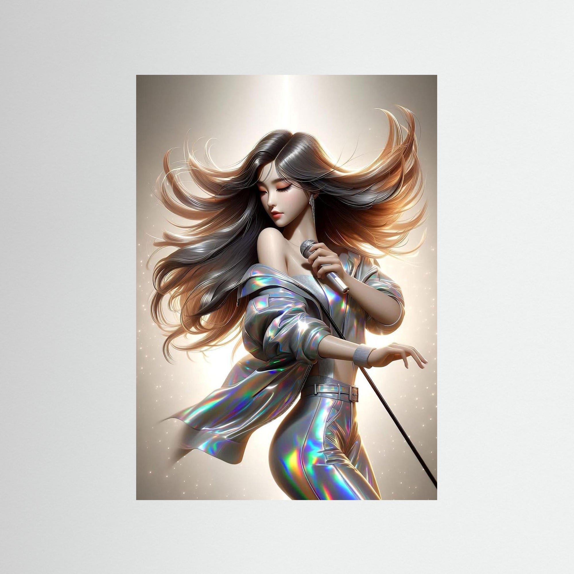 Afterlight Diva als rahmenlose Wandkunst