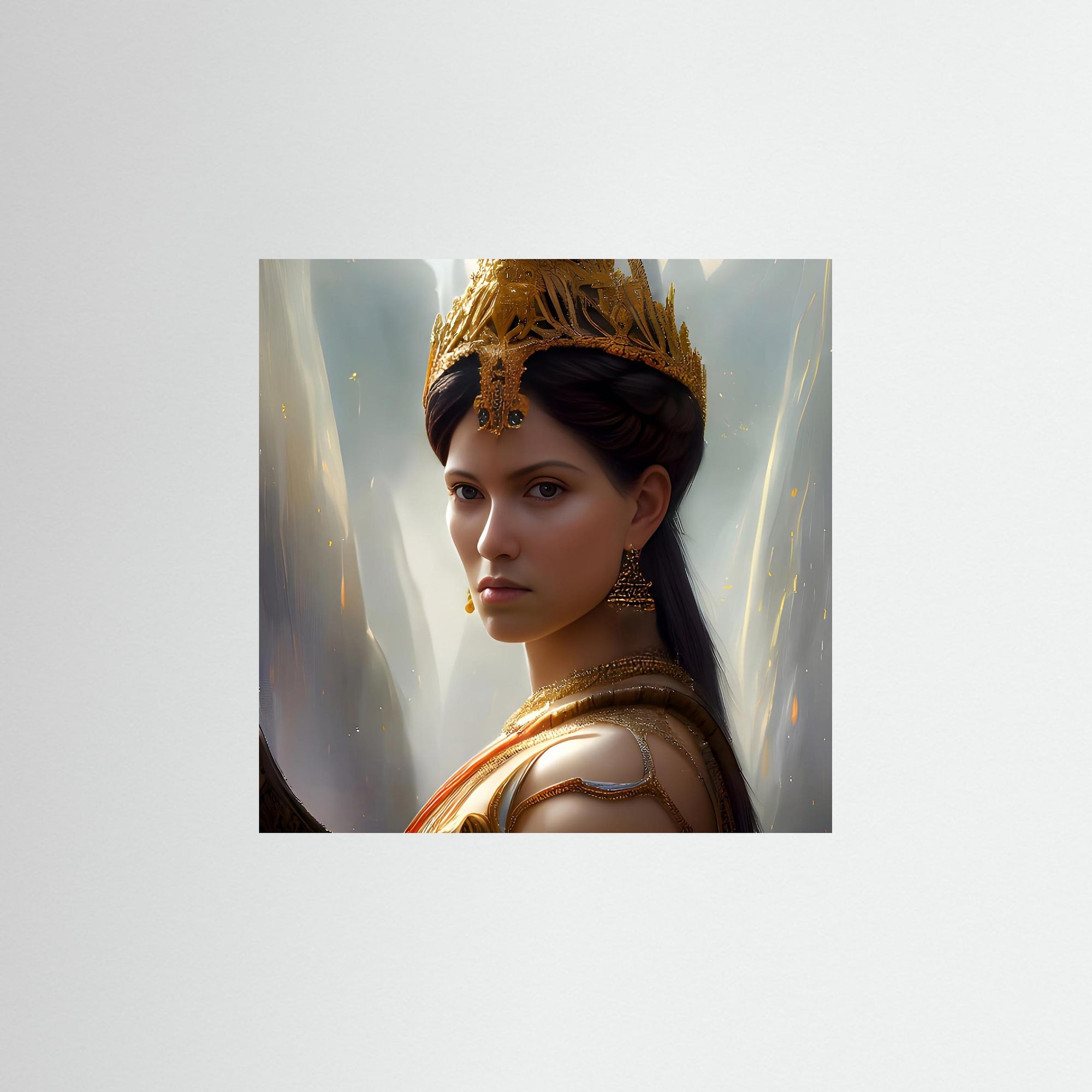 Arabian Wife Fine Art Print ohne Rahmen mit elegantem Frauenporträt und orientalisch inspirierter Darstellung in warmen Farbnuancen