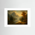 Autumn Tranquility Fine Art Print mit weißem Passepartout in rahmenloser Ausführung