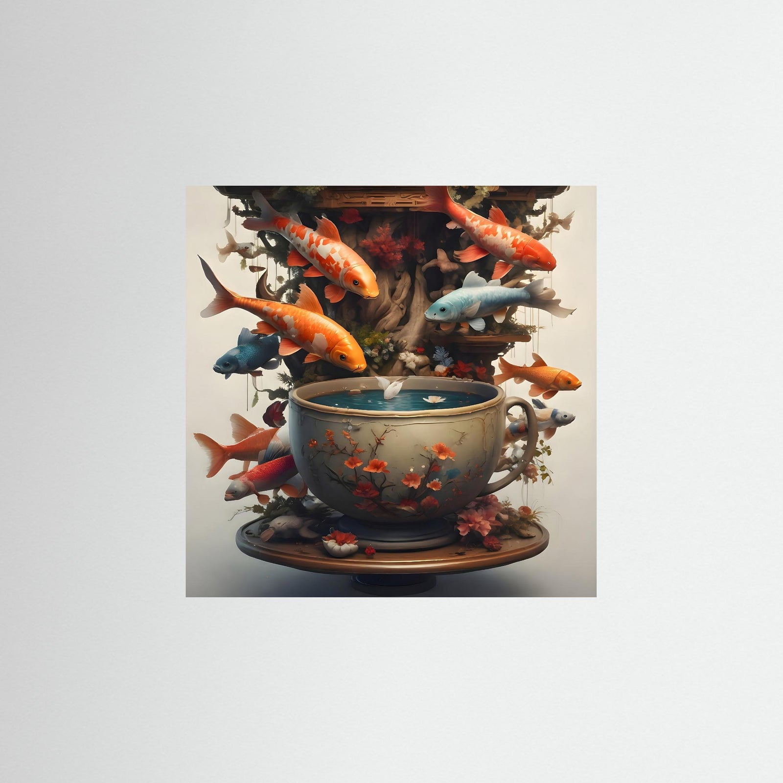 Koi Reverie – AI Art (Print)