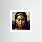 Aztec Beauty Fine Art Print mit weißem Passepartout in rahmenloser Ausführung