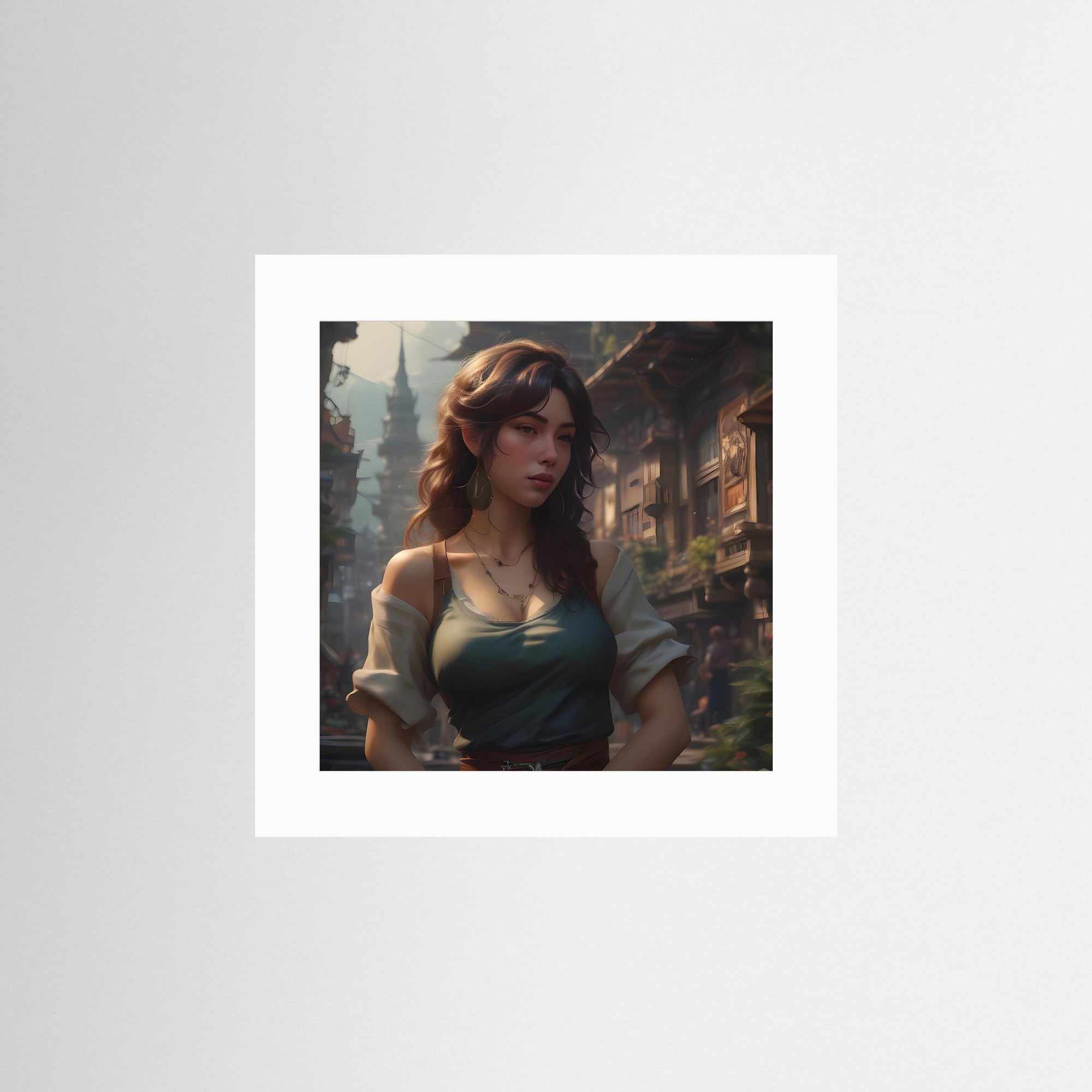 Beautiful Elf Fine Art Print mit weißem Passepartout in rahmenloser Ausführung