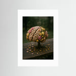 Bloom of Thought Fine Art Print mit weißem Passepartout in rahmenloser Ausführung