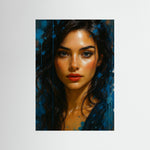 Blue Splash Muse Fine Art Print in rahmenloser Ausführung