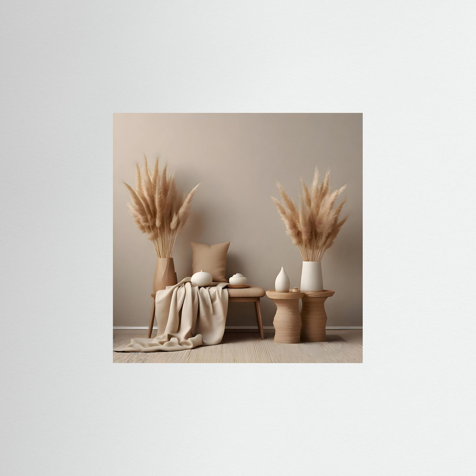 Boho Living Fine Art Print in rahmenloser Ausführung