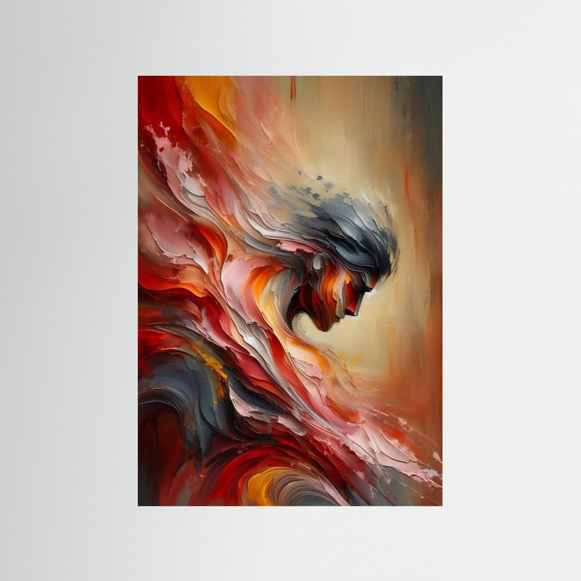 Carried by Fire als rahmenlose Wandkunst