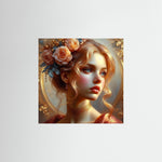 Celestial Rose als rahmenloses Kunstmotiv
