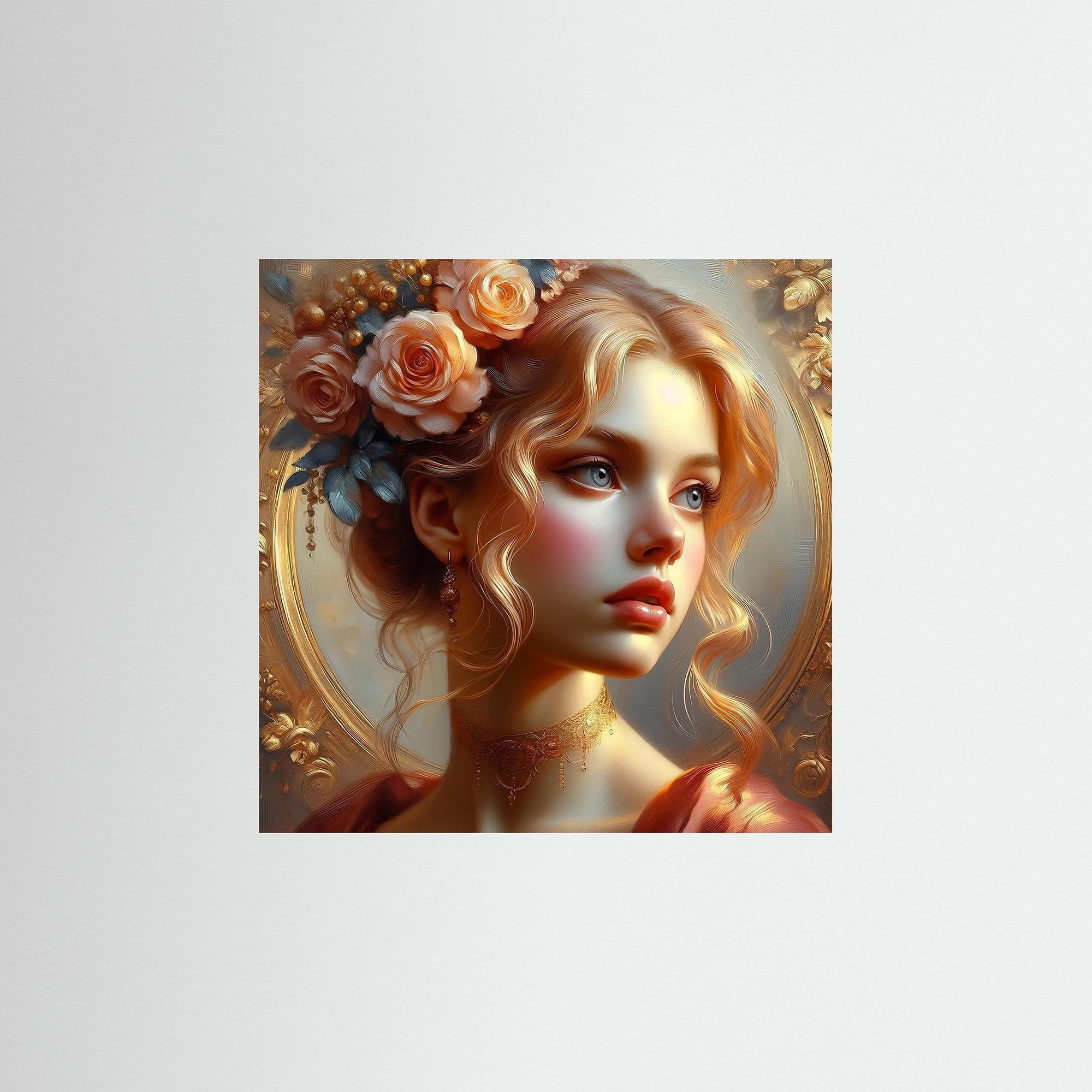Celestial Rose als rahmenloses Kunstmotiv