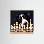 Chess Dog als rahmenlose Wandkunst