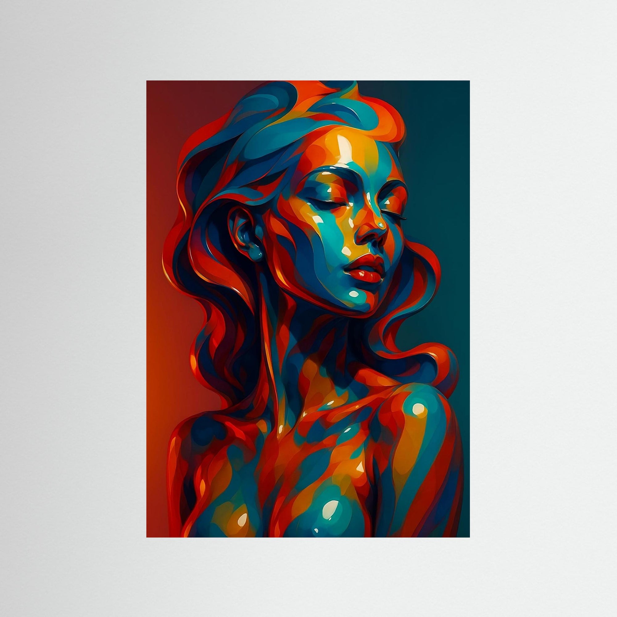 Chromaflow als rahmenloses Kunstwerk