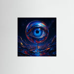 Cosmic Eye als rahmenlose Wandkunst