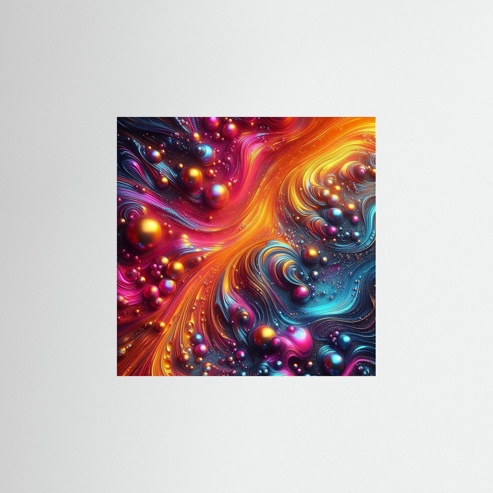 Cosmic Flow als rahmenloses Kunstmotiv
