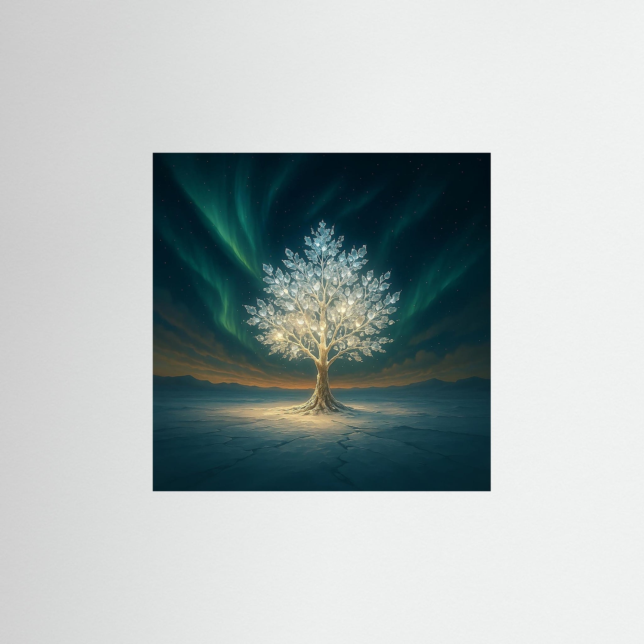 Crystal Tree als rahmenloses Kunstmotiv