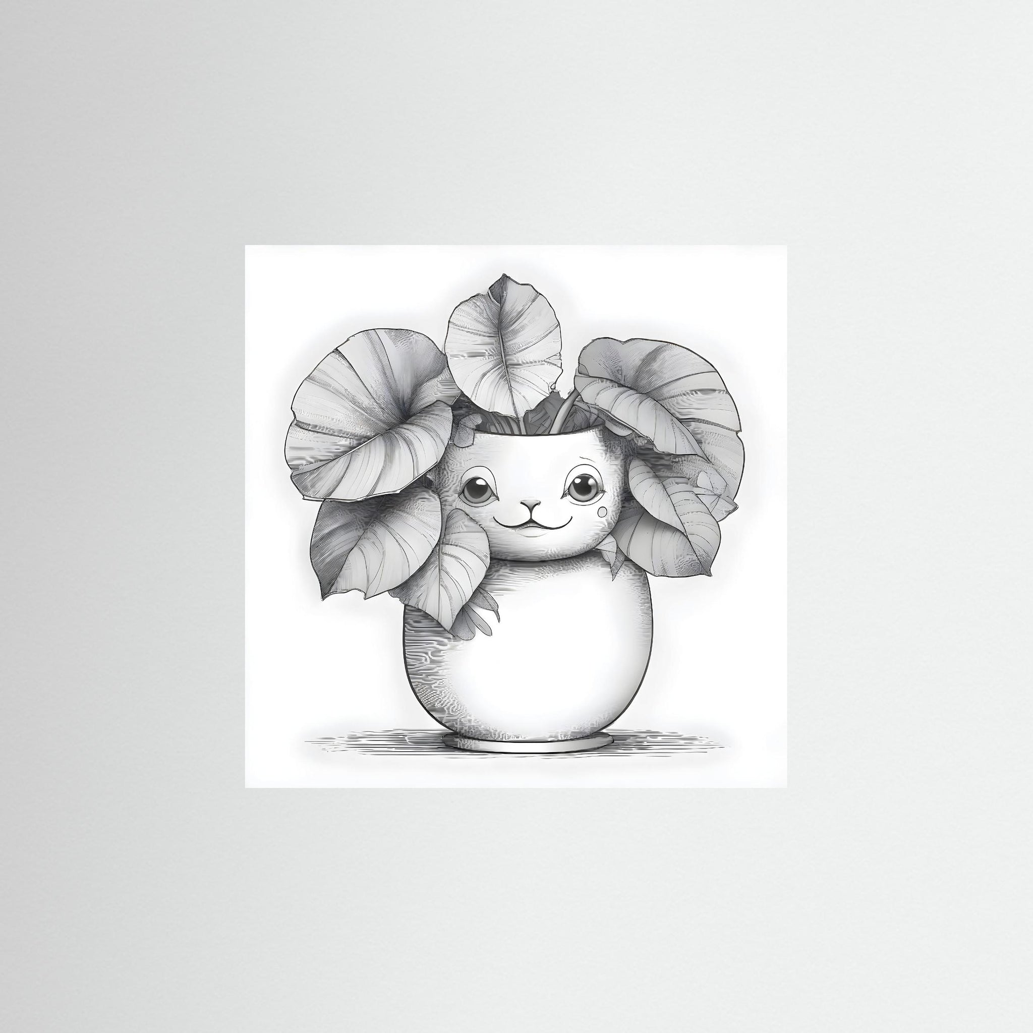 Cute Glower als rahmenloses Kunstwerk
