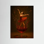 Dance in Red Wine als rahmenloses Kunstwerk