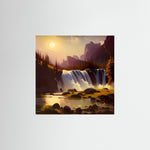 Dream Waterfall als rahmenloses Kunstmotiv