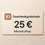 Gutschein 25 € – Geschenkidee für kreative Köpfe