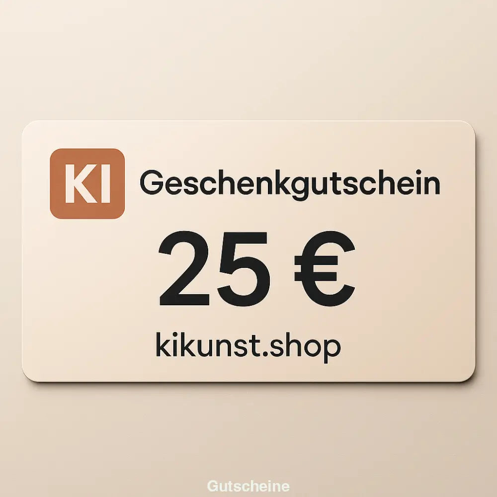 Gutschein 25 € – Geschenkidee für kreative Köpfe
