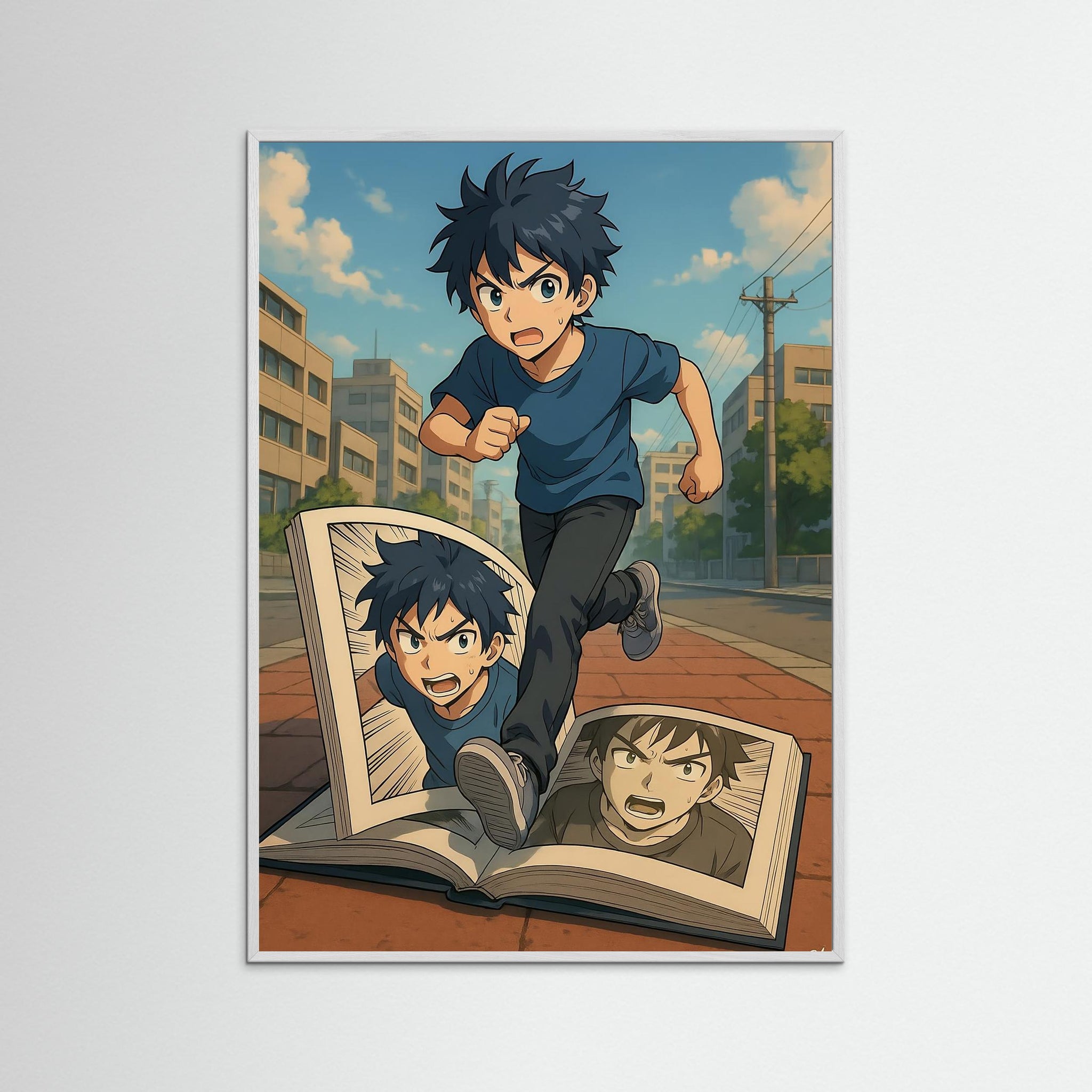 Breaking the Frame – AI Art (Print)