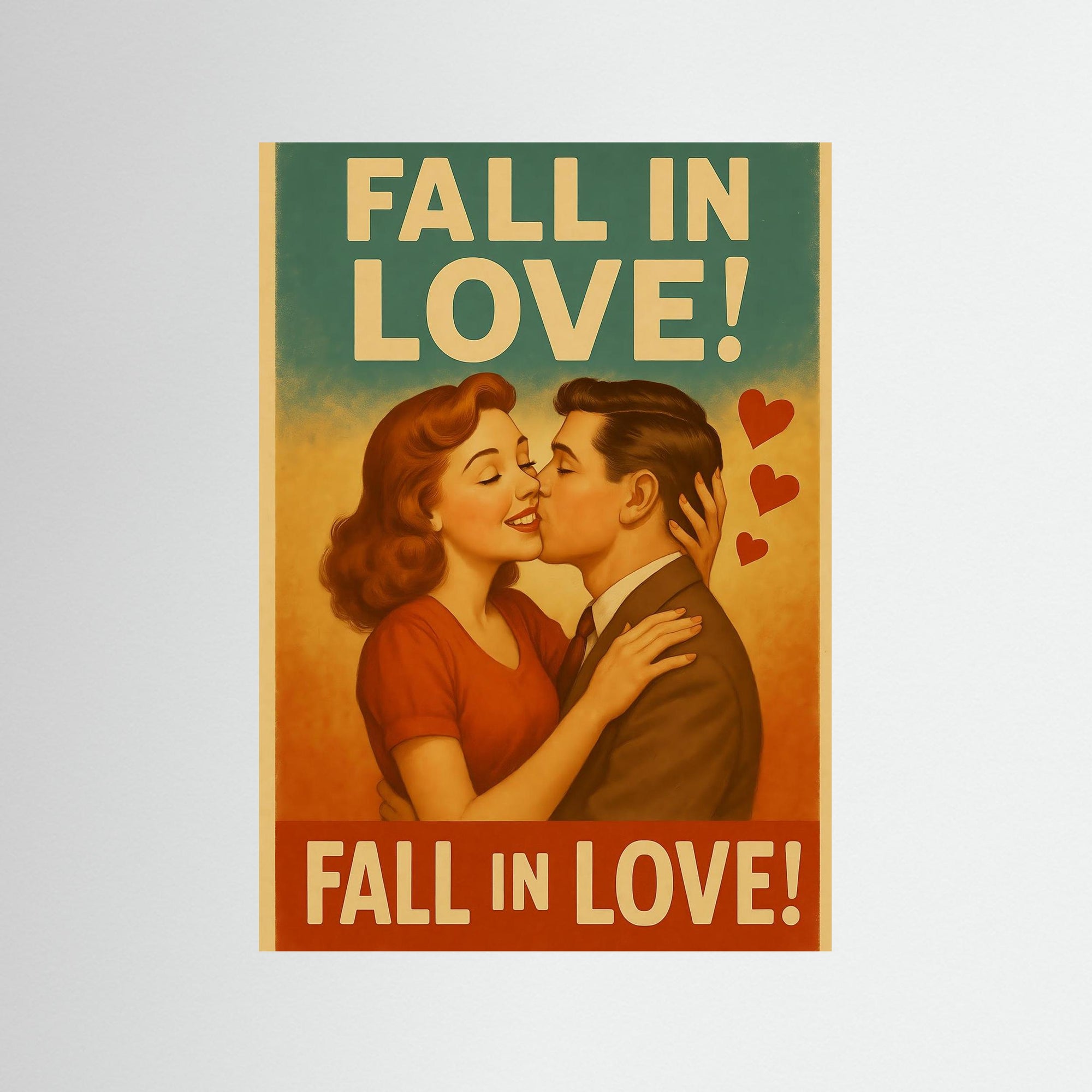 Fall in Love! als rahmenlose Wandkunst
