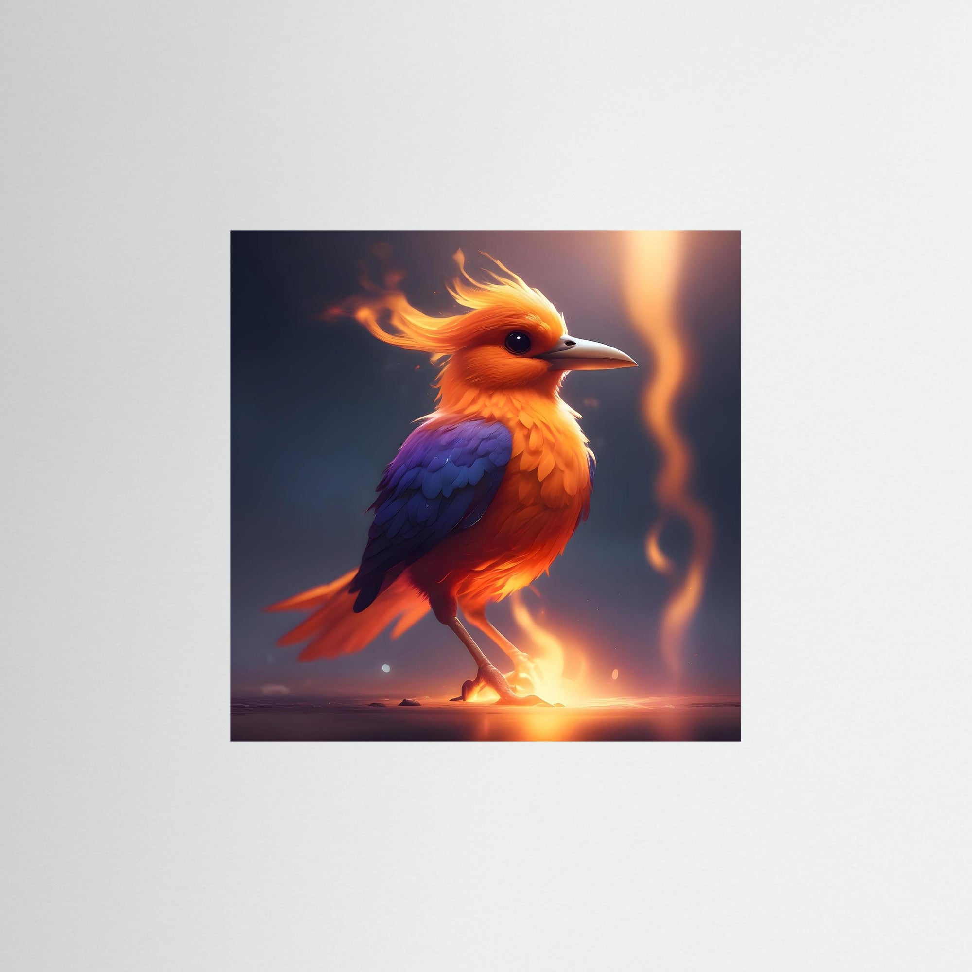 Firebird als rahmenlose Wandkunst