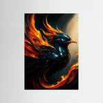 Flameborn als rahmenlose Wandkunst